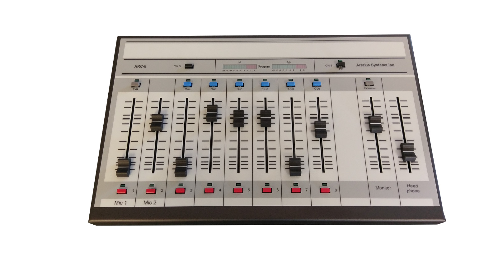 NEW – ARC-8 Broadcast Console from Arrakis Systems.