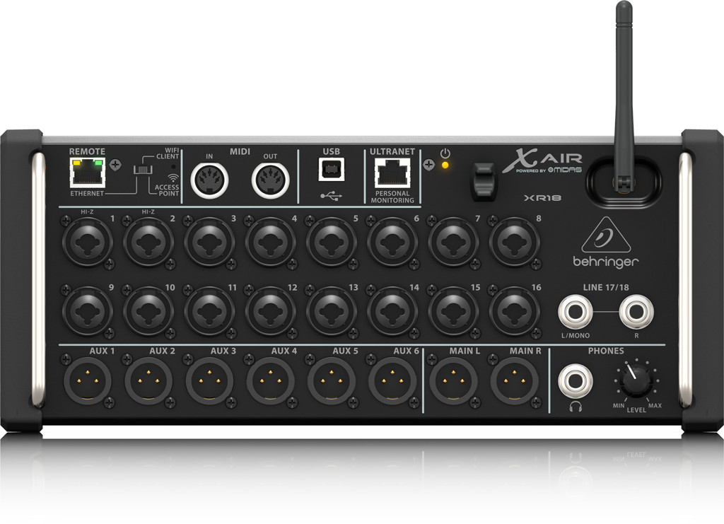 Behringer XAir XR18 18-Channel Digital Mixer for iOS or Android Tablet New F/JP