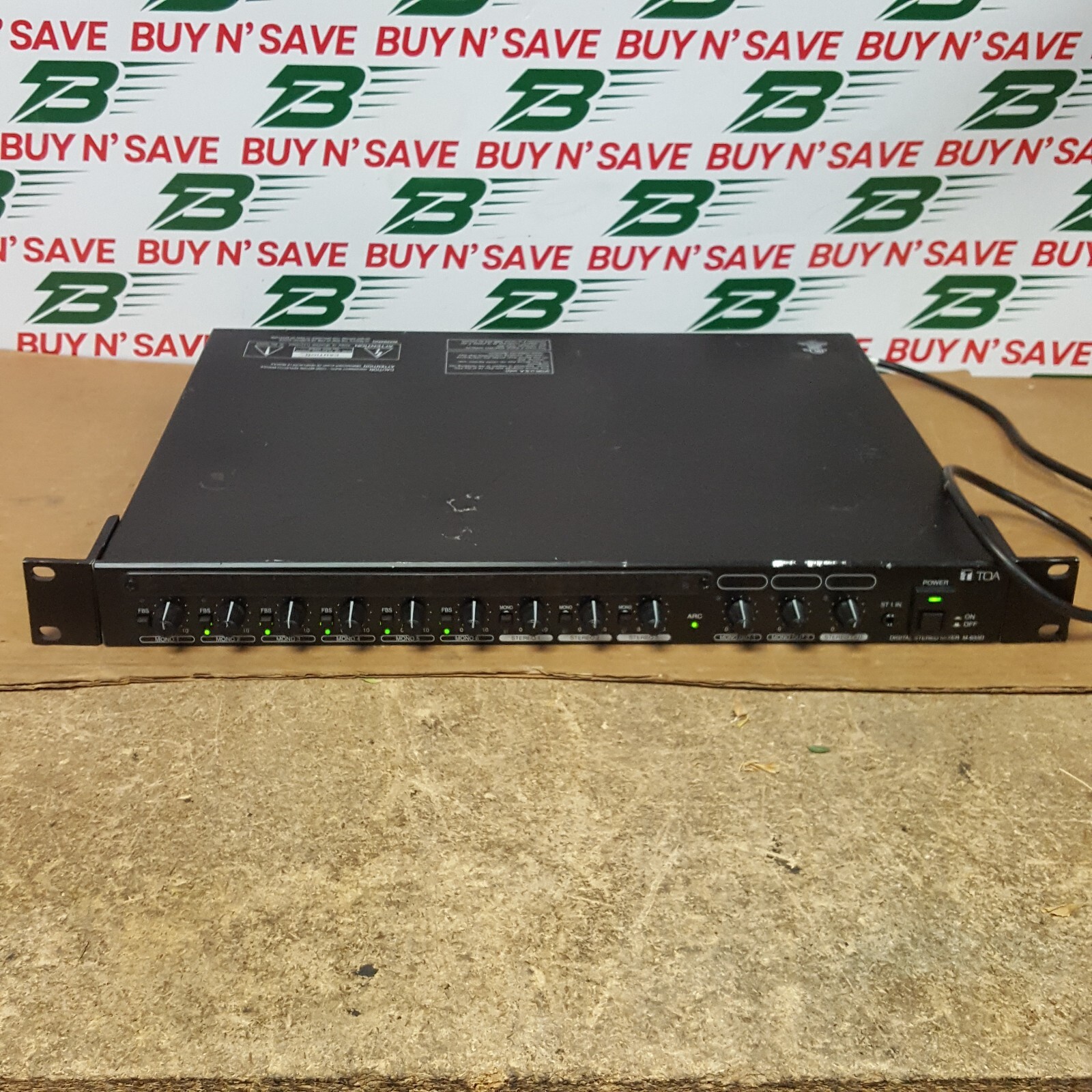 TOA Corporation M-633D CU Digital Stereo Mixer w/Power Cord *See Pics* USED