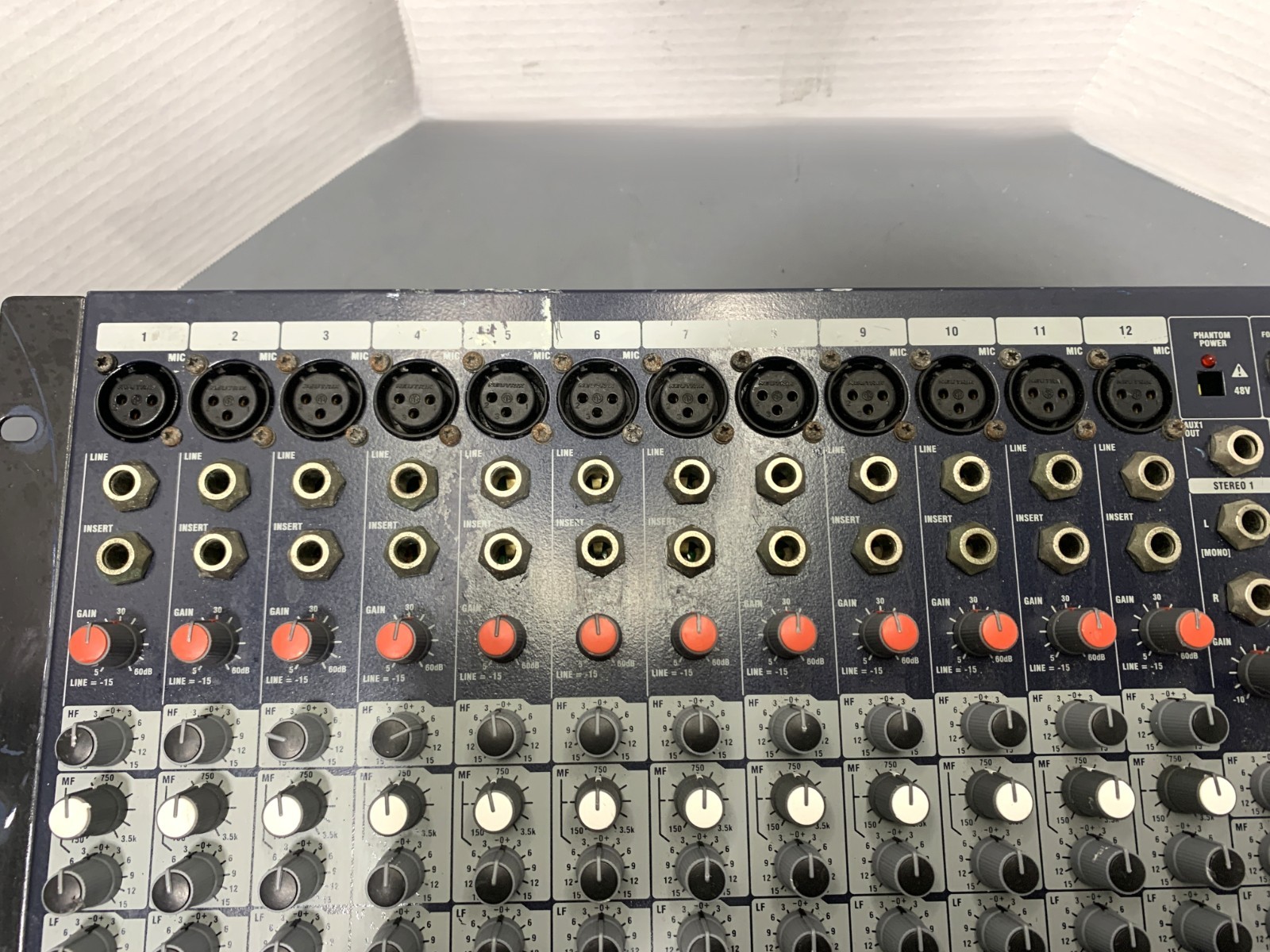SoundCraft EFX12 12 Mono + 2 Stereo Ch Mixer w/ Lexicon Effects, Power Tested