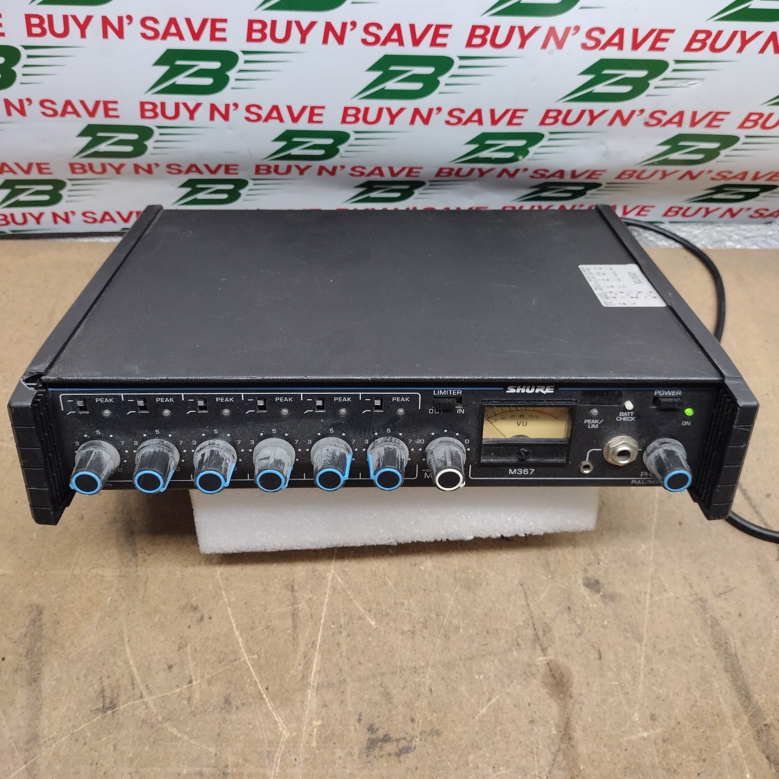 Shure M367 6-Channel Portable Microphone Mixer w/ Power Cord – USED