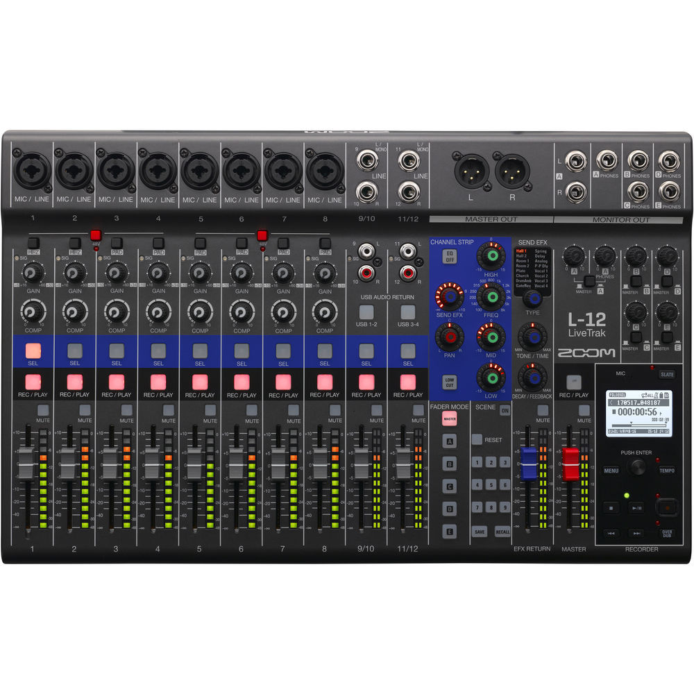 Zoom LiveTrak L-12 Digital Mixer Best Offer! Authorized Dealer Free USA Shipping