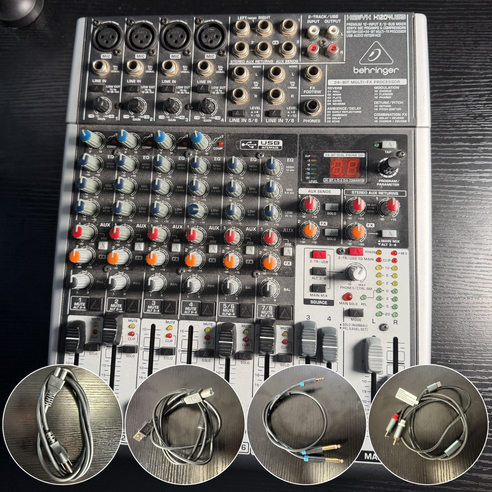 Behringer Xenyx X1204USB 12 Channel Analog Mixer