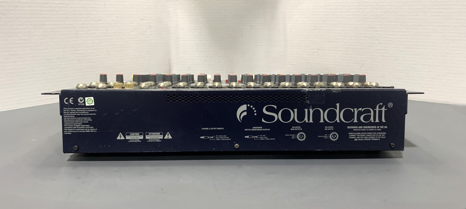SoundCraft EFX12 12 Mono + 2 Stereo Ch Mixer w/ Lexicon Effects, Power Tested