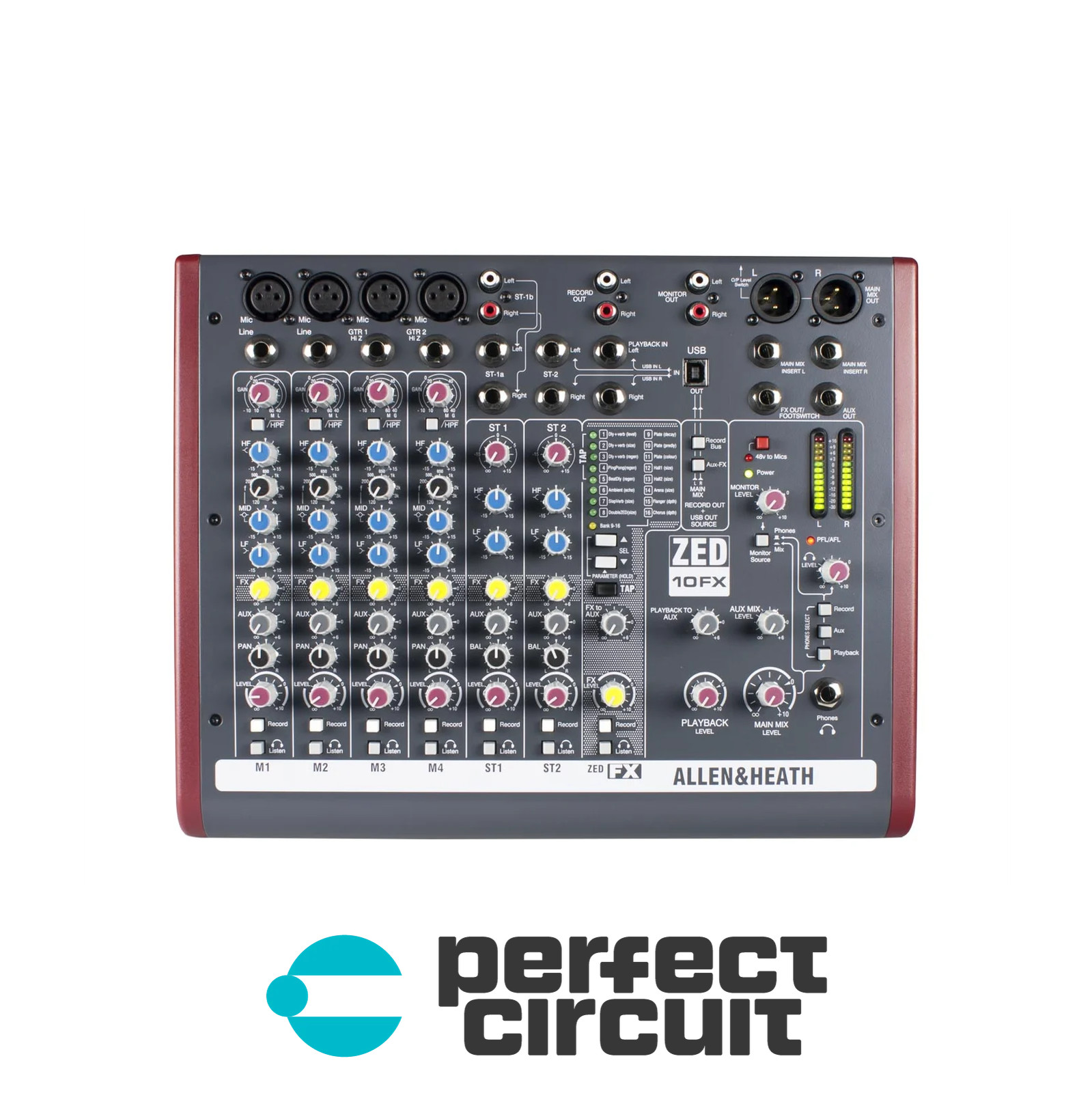 Allen & Heath ZED-10FX Compact MIXER – B-STK – PERFECT CIRCUIT