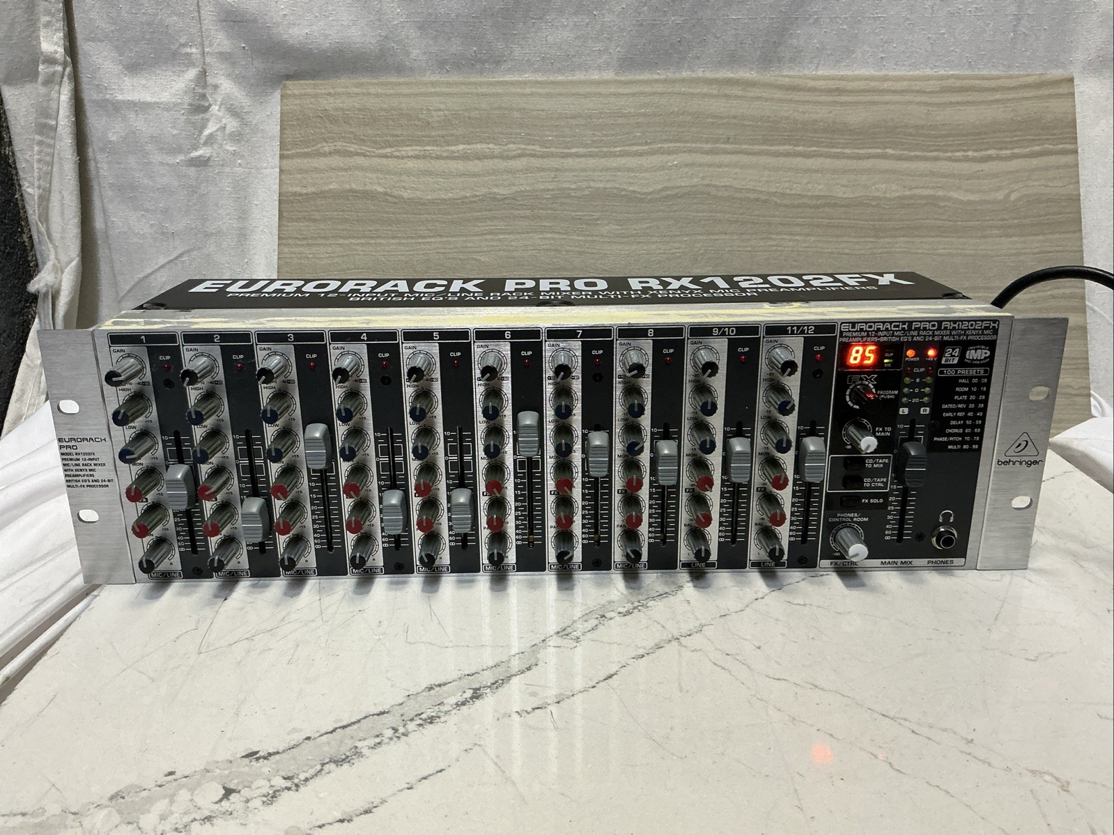 Behringer RX1202FX Eurorack Pro Rackmount 12-Input Mixer
