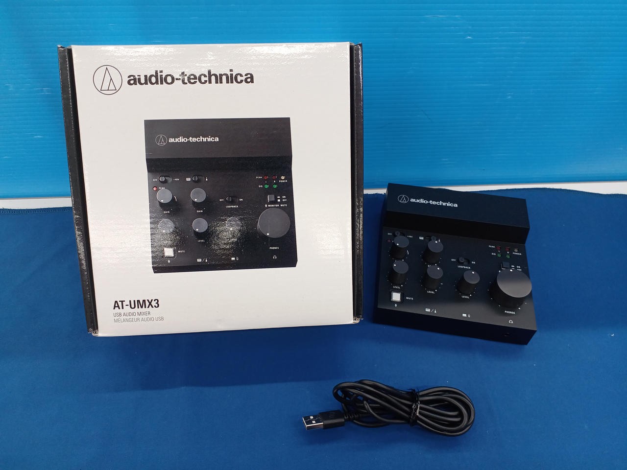 Audio-Technica AT-UMX3 USB Audio Mixer Livestream Podcast 2-Ch 24bit/192kHz