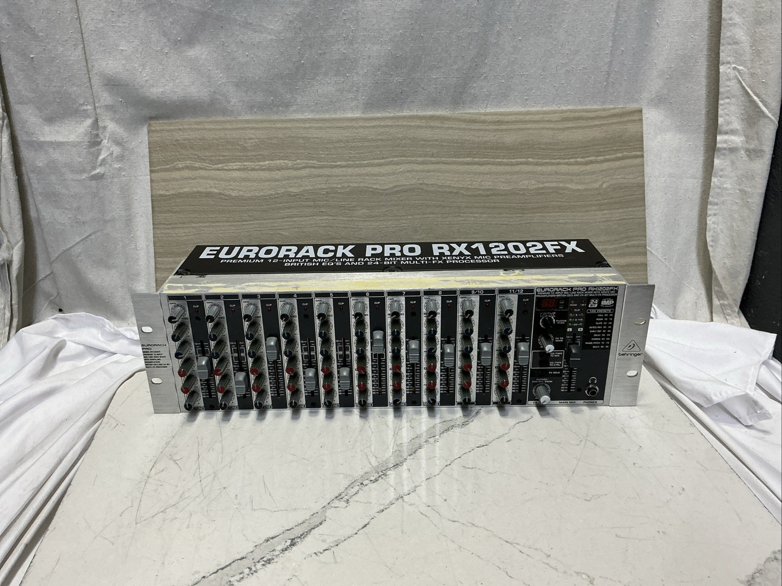 Behringer RX1202FX Eurorack Pro Rackmount 12-Input Mixer