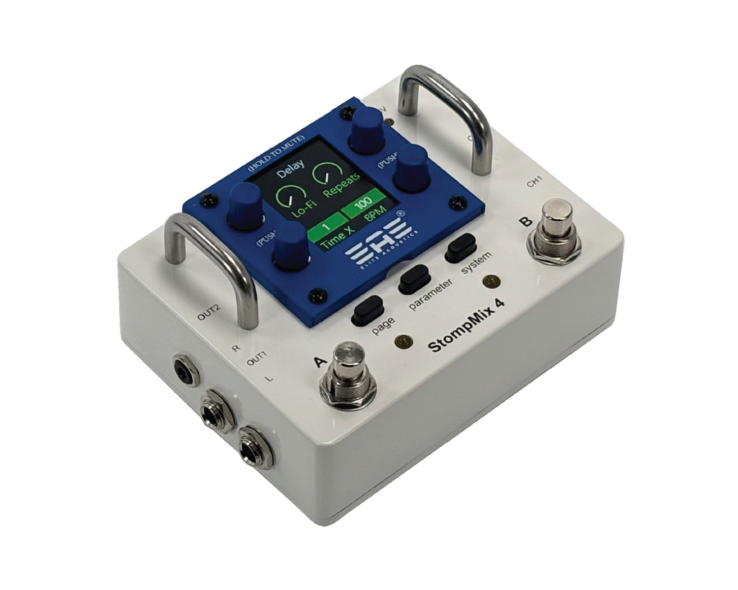 Elite Acoustics “EAE” StompMix 4 – Four Channel Mini Digital Mixer Pedal