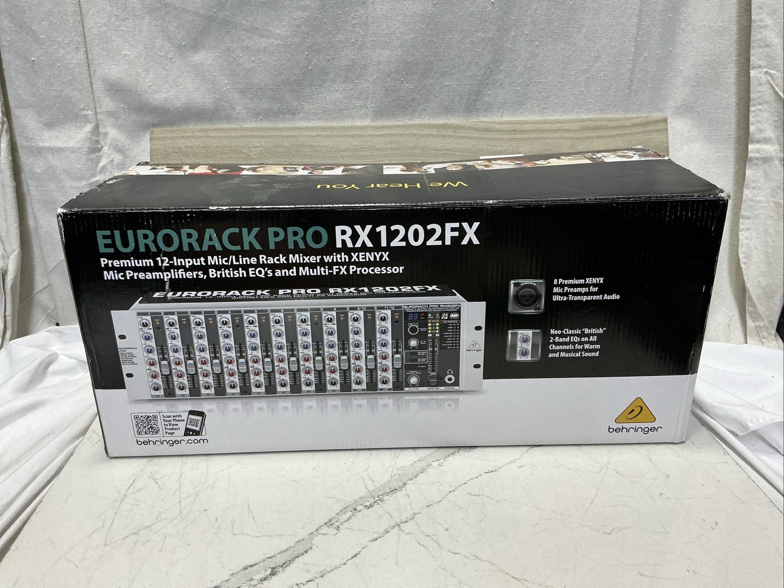 Behringer RX1202FX Eurorack Pro Rackmount 12-Input Mixer