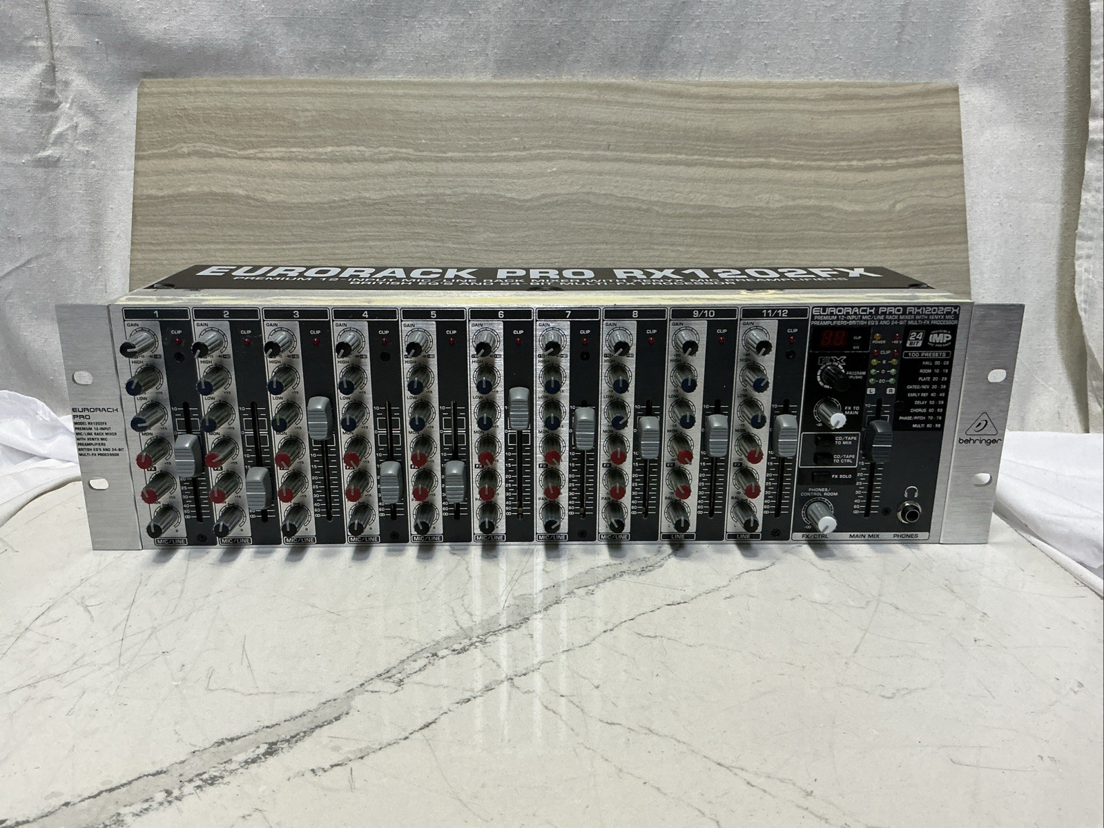 Behringer RX1202FX Eurorack Pro Rackmount 12-Input Mixer