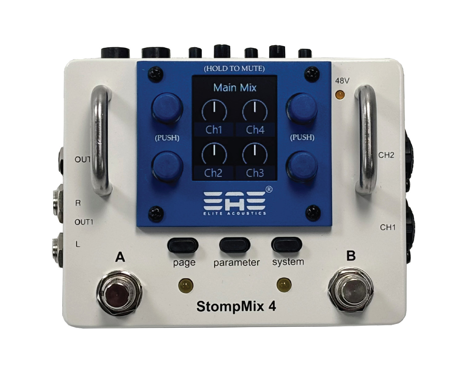 Elite Acoustics “EAE” StompMix 4 – Four Channel Mini Digital Mixer Pedal