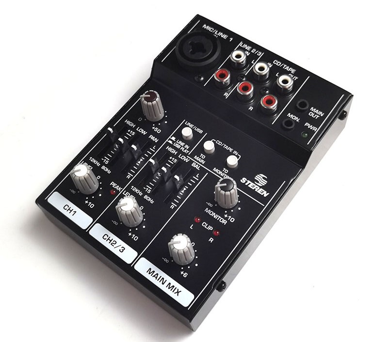 Steren USB Portable Mixer Perfect For Using In Computer Audio&Vidio USA Ship