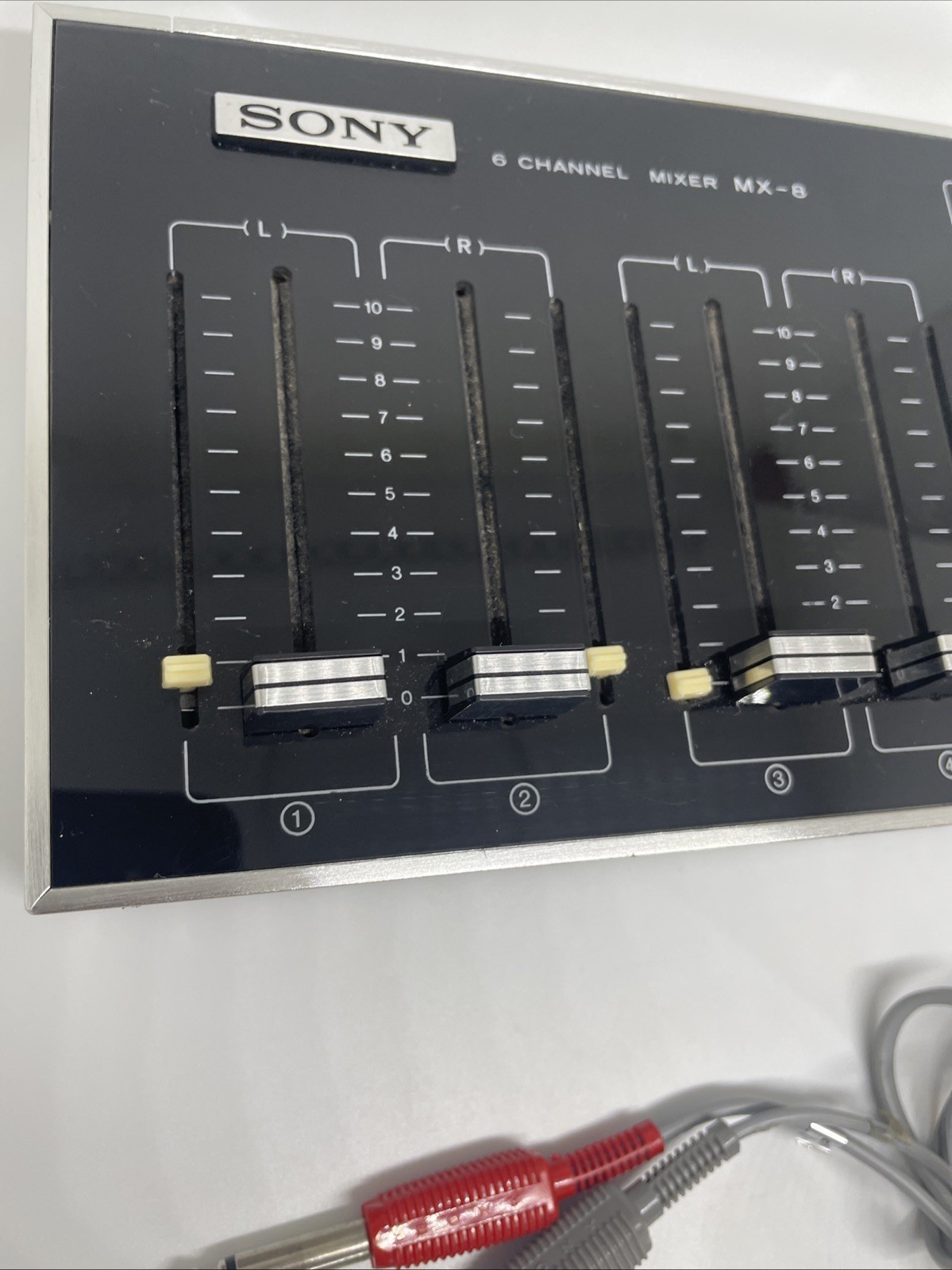 Sony MX-8 6-Channel Passive Mic Mixer, Manual Cables JAPAN Untested