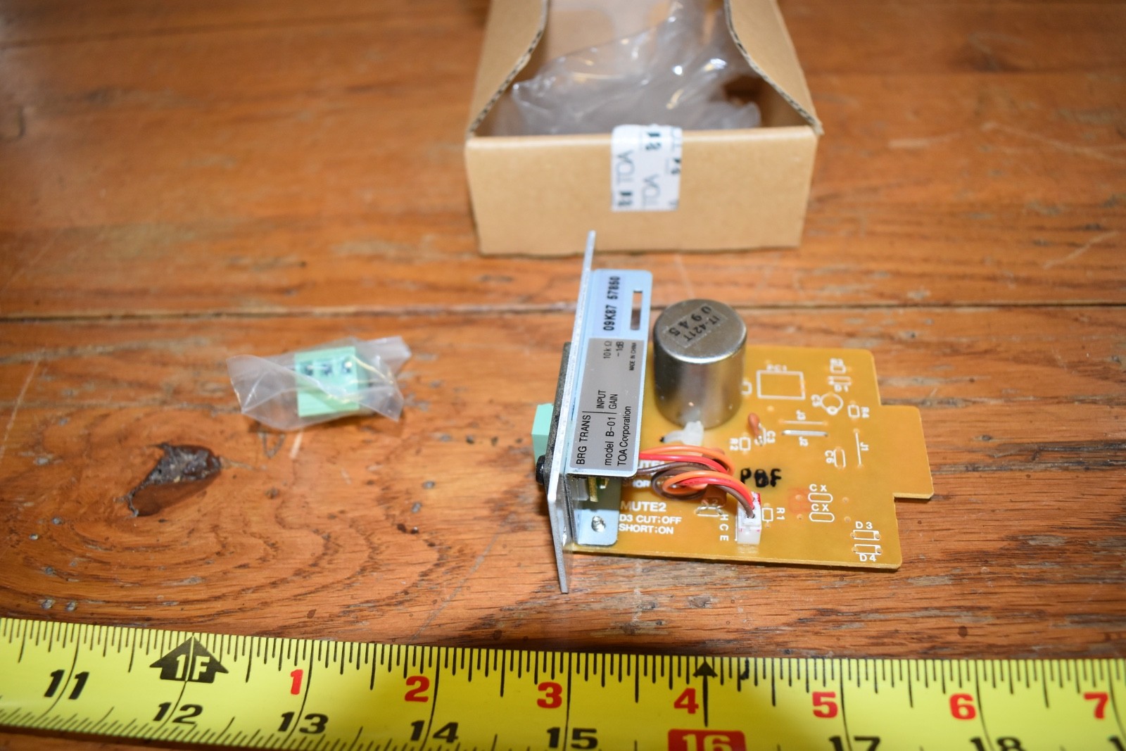 TOA BRG Trans Model: B-01 (61.5-279-13) New In box NOS