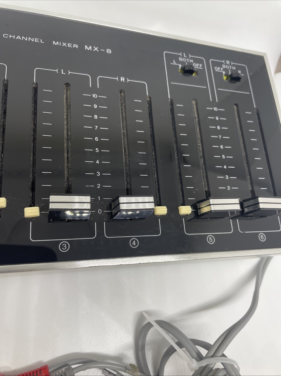 Sony MX-8 6-Channel Passive Mic Mixer, Manual Cables JAPAN Untested