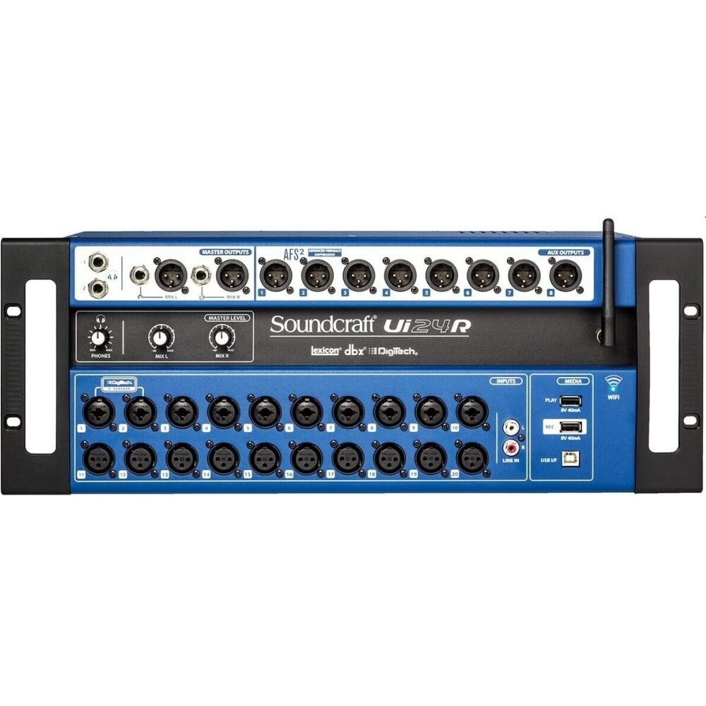 SOUNDCRAFT Ui24R Recording Wi-Fi App Controlled Rackmount Digital Mixer Stagebox