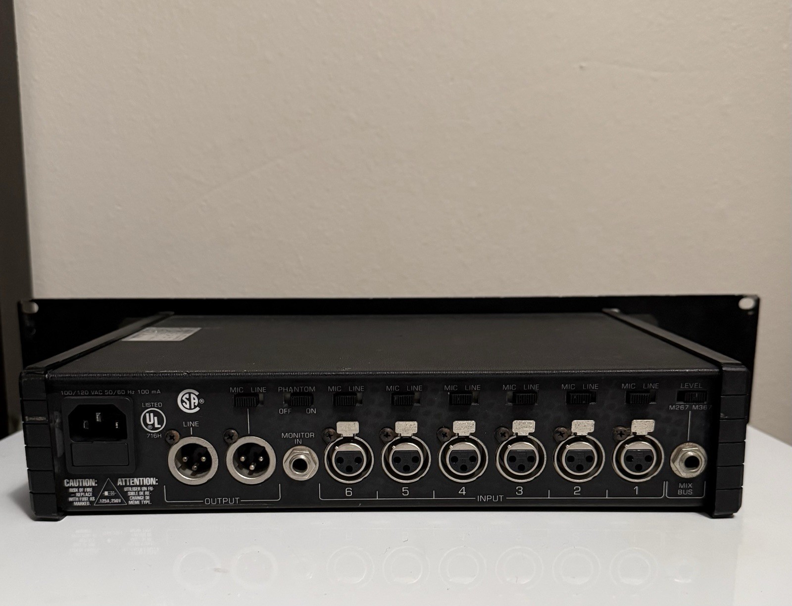 Shure M367 6-Channel Portable Analog Microphone Mixer Field Production Audio