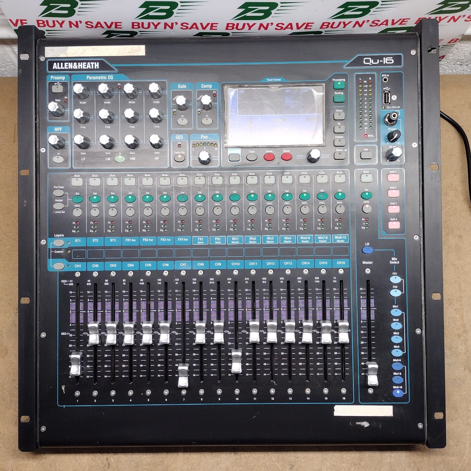 Allen & Heath QU-16 Chrome Edition Digital Mixer w/Power Cord -ReadAd- For Parts