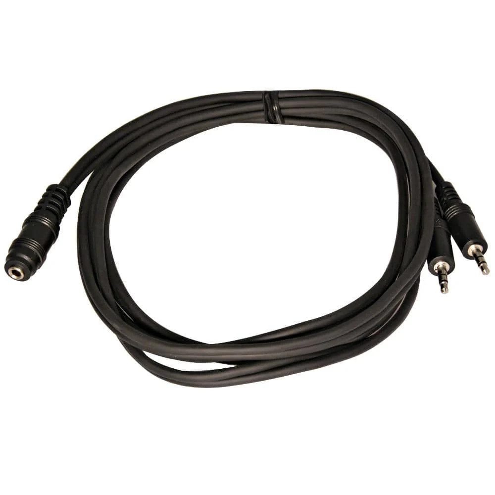 6ft 3.5mm Stereo Female to Dual 3.5mm Male Audio Splitter Cable