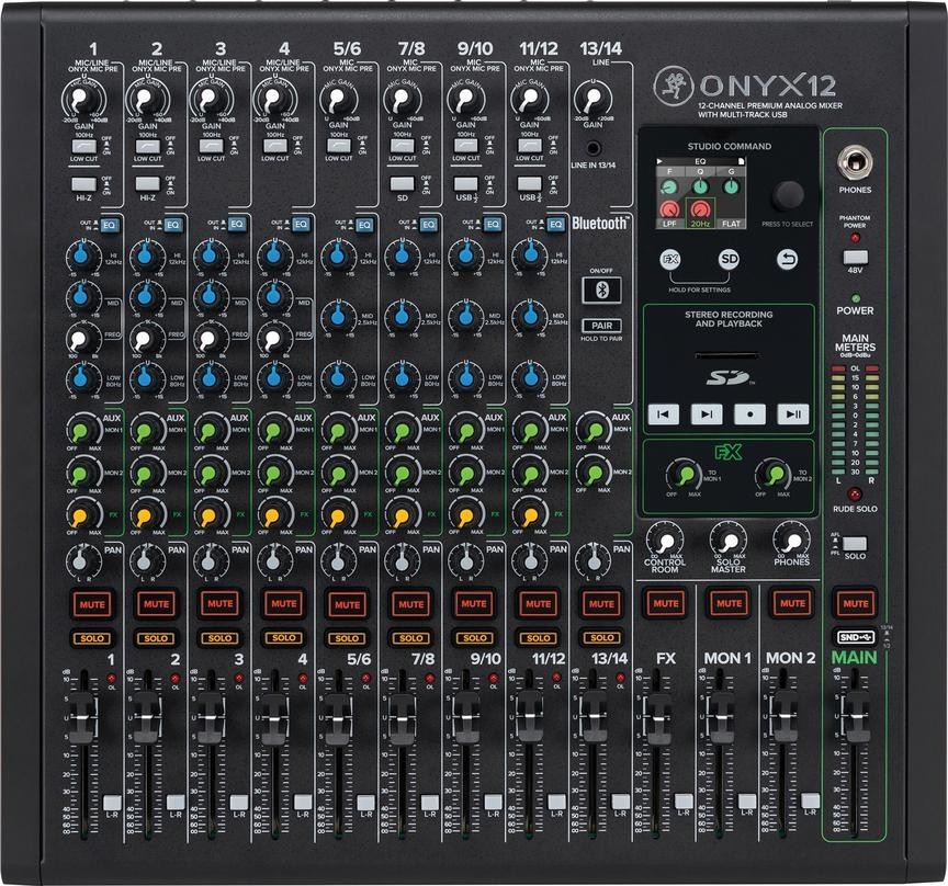 Mackie ONYX16 16-Channels Multi-Track USB Premium Analog Mixer UPC 663961061529