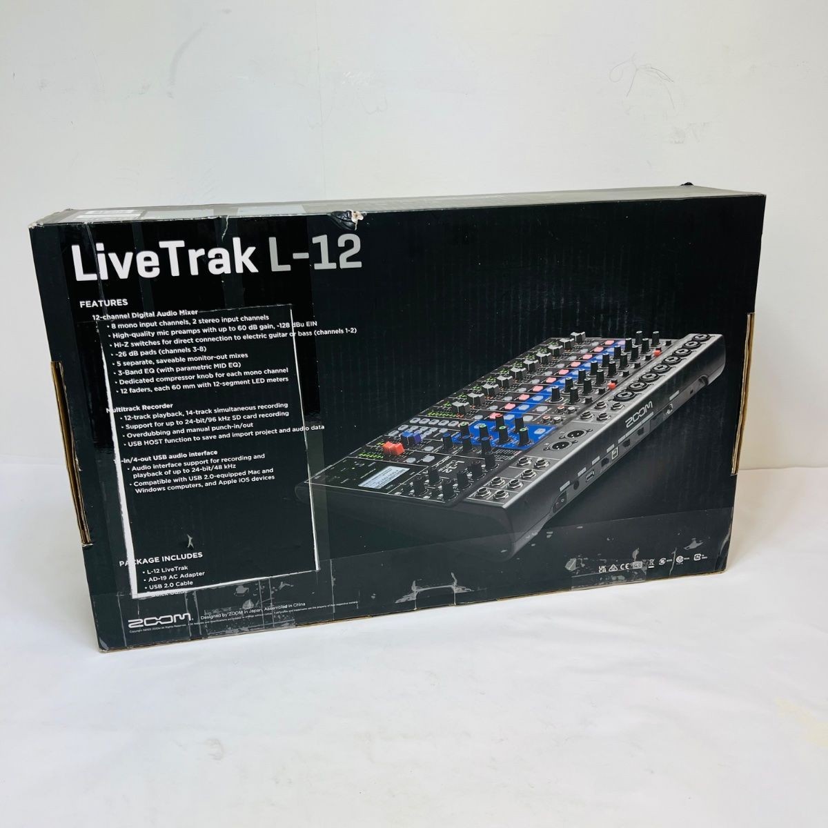Zoom LiveTrak L-12 Digital Mixer Recorder, 12-Channel, USB Audio Interface