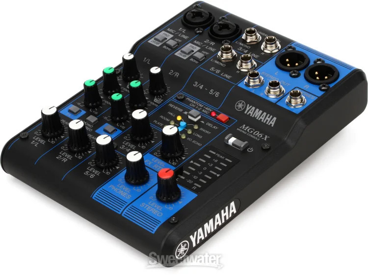 Yamaha MG06X 6-channel Mixer with Effects