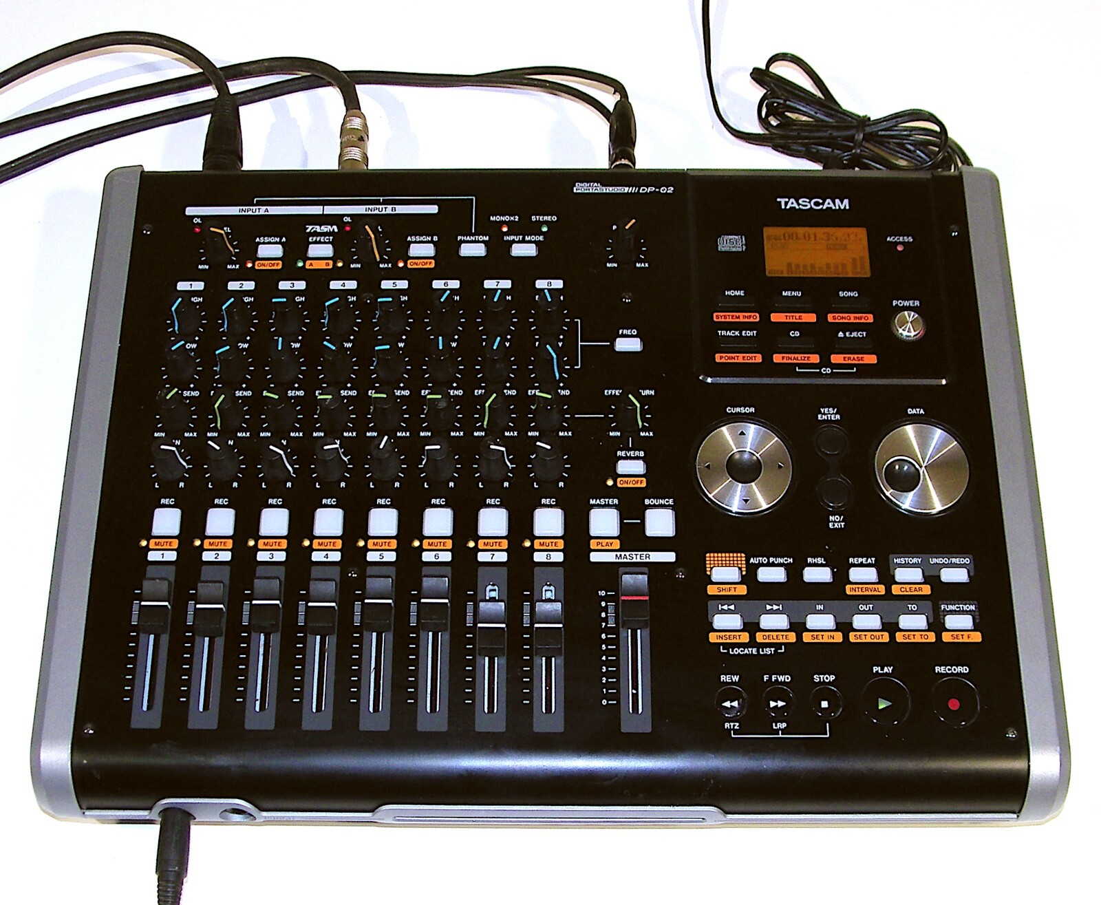 🔥【PRO TESTED】Tascam DP-02 Portastudio 8-Track Mixer/CD Burner!Effects💥GUARANTY